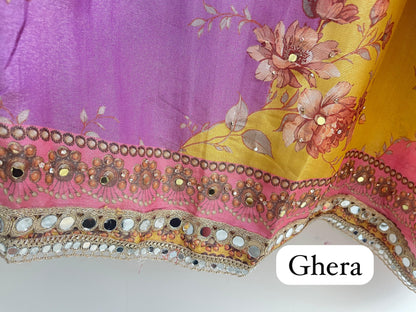 Shimmer silk unstitched ladies suit Rc17899