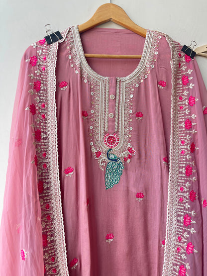 Pure Chinnon unstitched ladies suit Rc19068