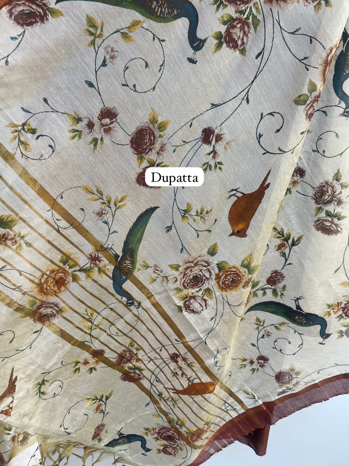 Cotton silk unstitched ladies suit Rc18399