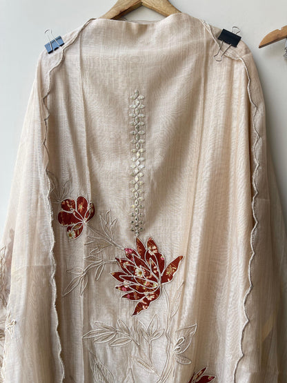 Mul chanderi unstitched ladies suit Rc18924 (c)