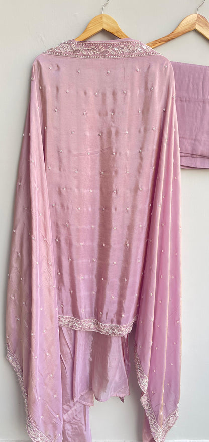 Shimmer silk unstitched ladies suit Rc17902