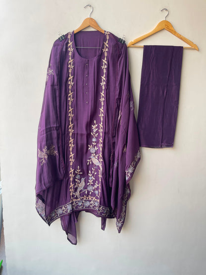 Mul chanderi unstitched ladies suit Rc19167