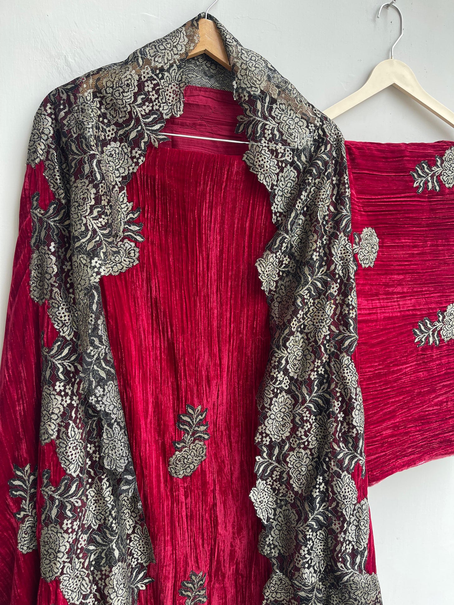 Micra crushed velvet unstitched ladies suit Rc18269 (b)