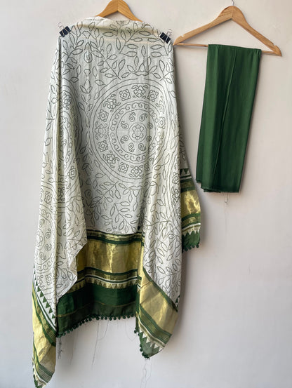 Mul cotton printed unstitched ladies suit Rc19315 (a)