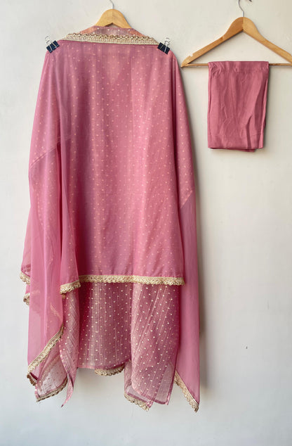 Banarasi shimmer crushed tissue unstitched ladies suit Rc19349