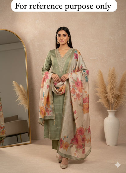 Silk unstitched ladies suit Rc18432 (b)