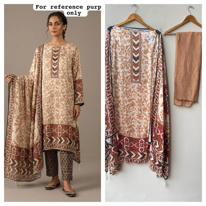 Gajji silk printed unstitched ladies suit Rc19229