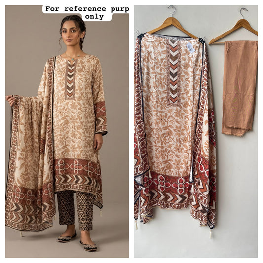 Gajji silk printed unstitched ladies suit Rc19229
