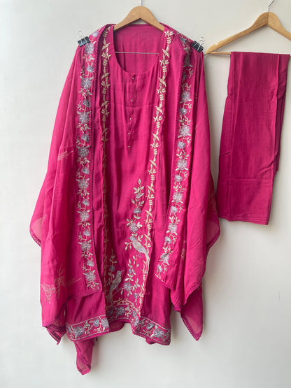 Mul Chanderi Unstitched Ladies Suit - RC18874 – view 8