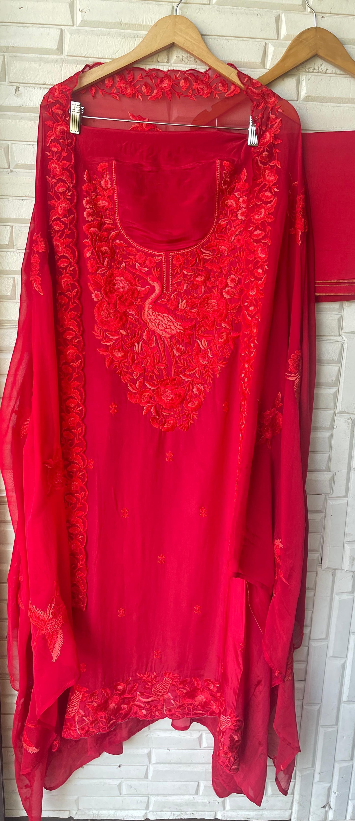 Crape silk unstitched ladies suit Rc17816 (b)