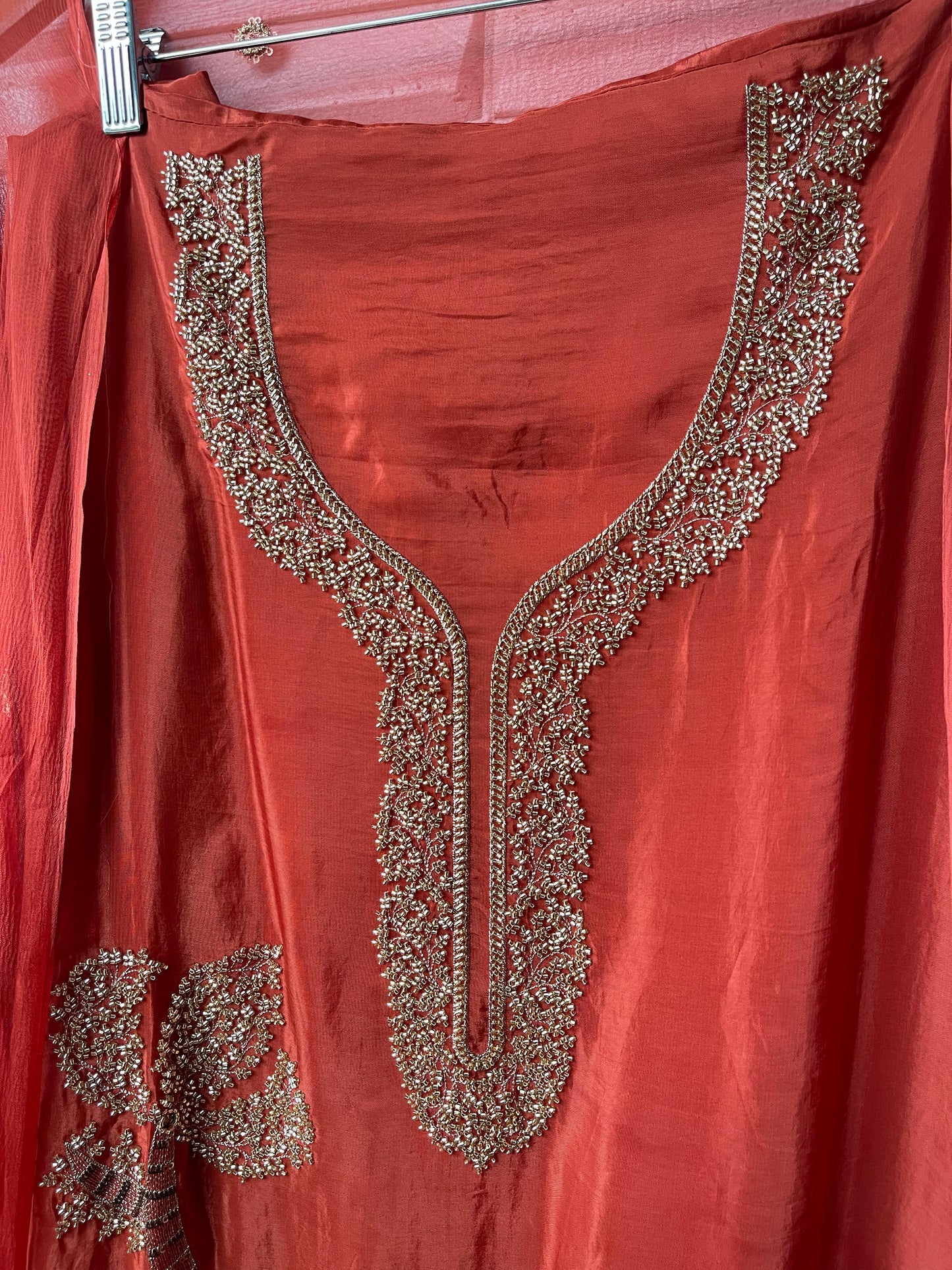 Organza unstitched ladies suit Rc17541