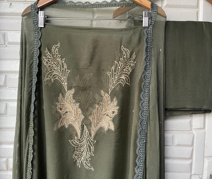 Organza Unstitched Ladies Suit Rc 17369(a)