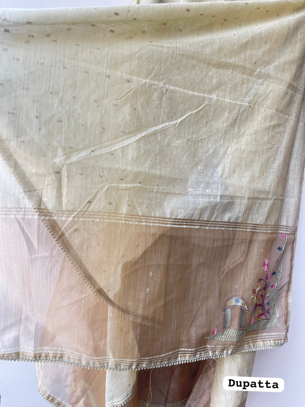 Banarasi Mul Chanderi Elegant Unstitched Suit Set