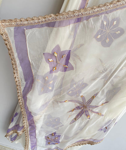 Organza unstitched ladies suit 17929 (b)