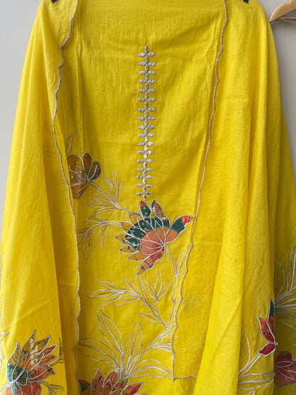 Mul chanderi unstitched ladies suit Rc18829