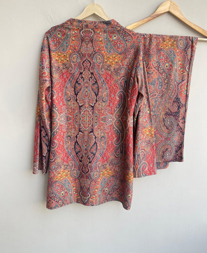 Imported velvet readymade ladies winter coord set Rc18890