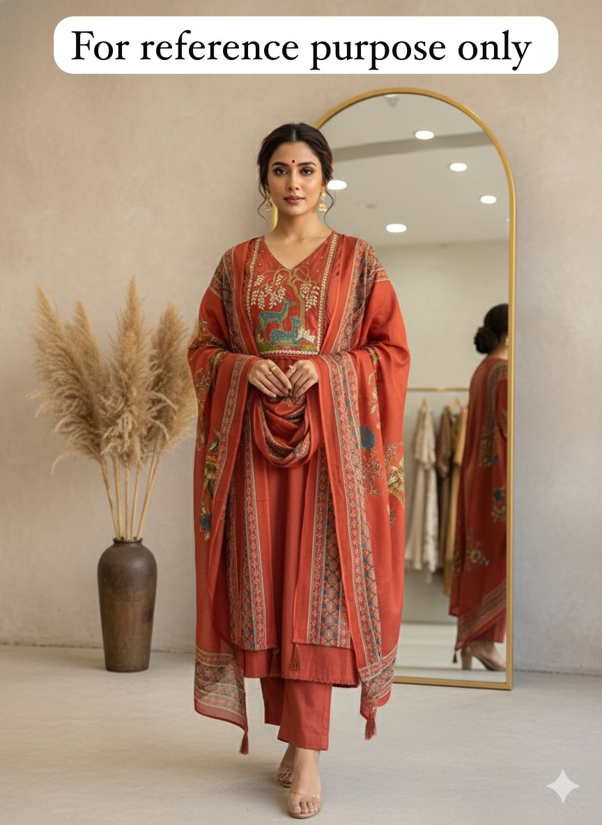 Cotton printed unstitched ladies suit Rc18379 (b)