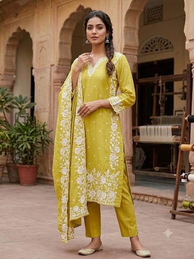 Mul chanderi unstitched ladies suit Rc19328 (b)