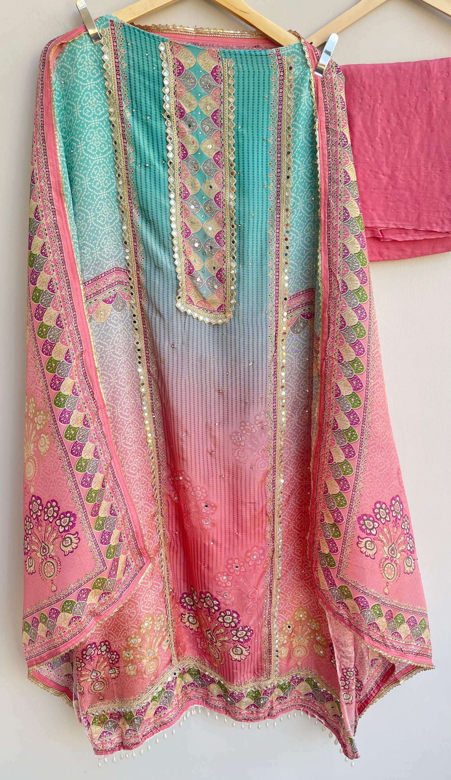 Shimmer silk unstitched ladies suit Rc17922 (a)