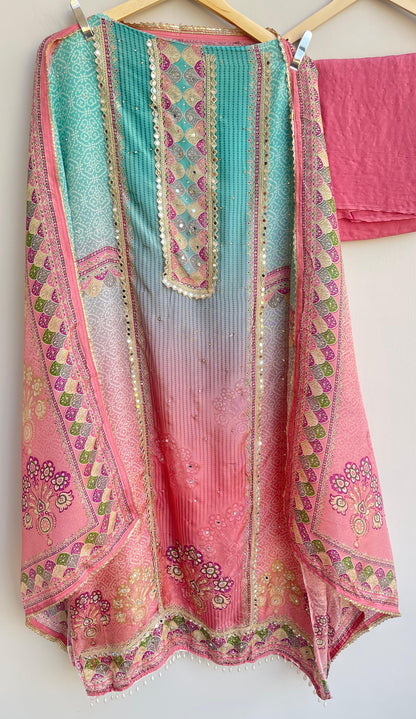 Shimmer silk unstitched ladies suit Rc17922 (a)