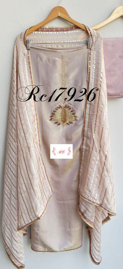 Shimmer silk unstitched ladies suit Rc17926 (a)