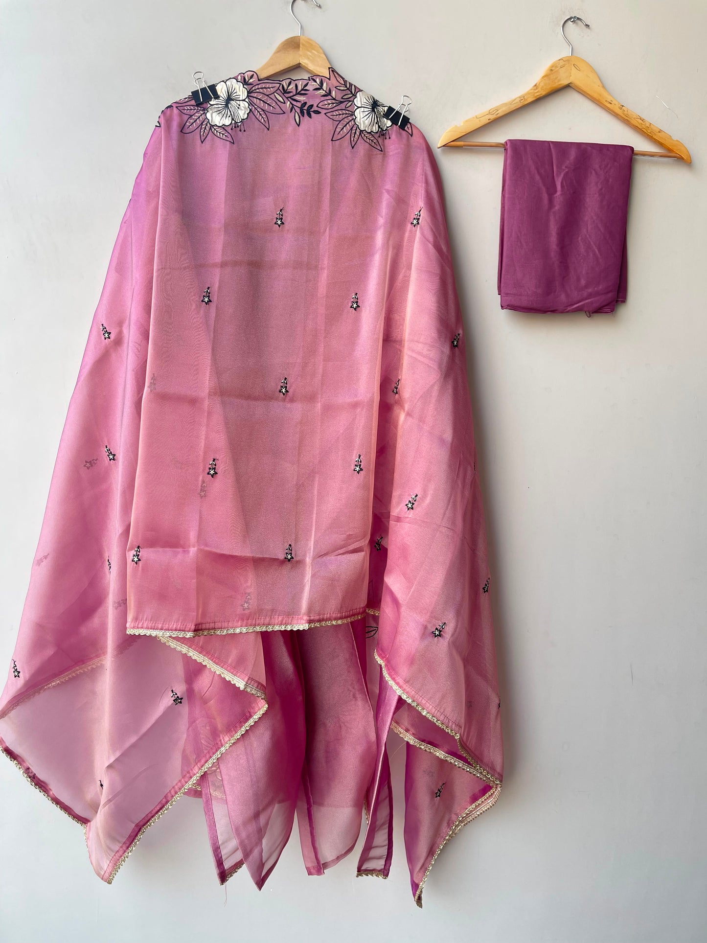 Shimmer glass organza ladies unstitched suit Rc19302 (a)