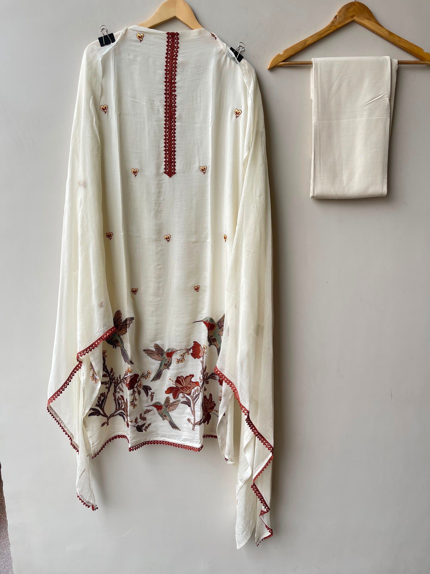 Soft organza flowy unstitched unstitched ladies suit Rc19156 (a)