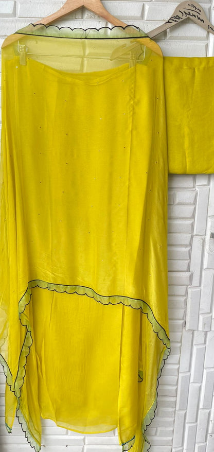 Organza unstitched ladies suit