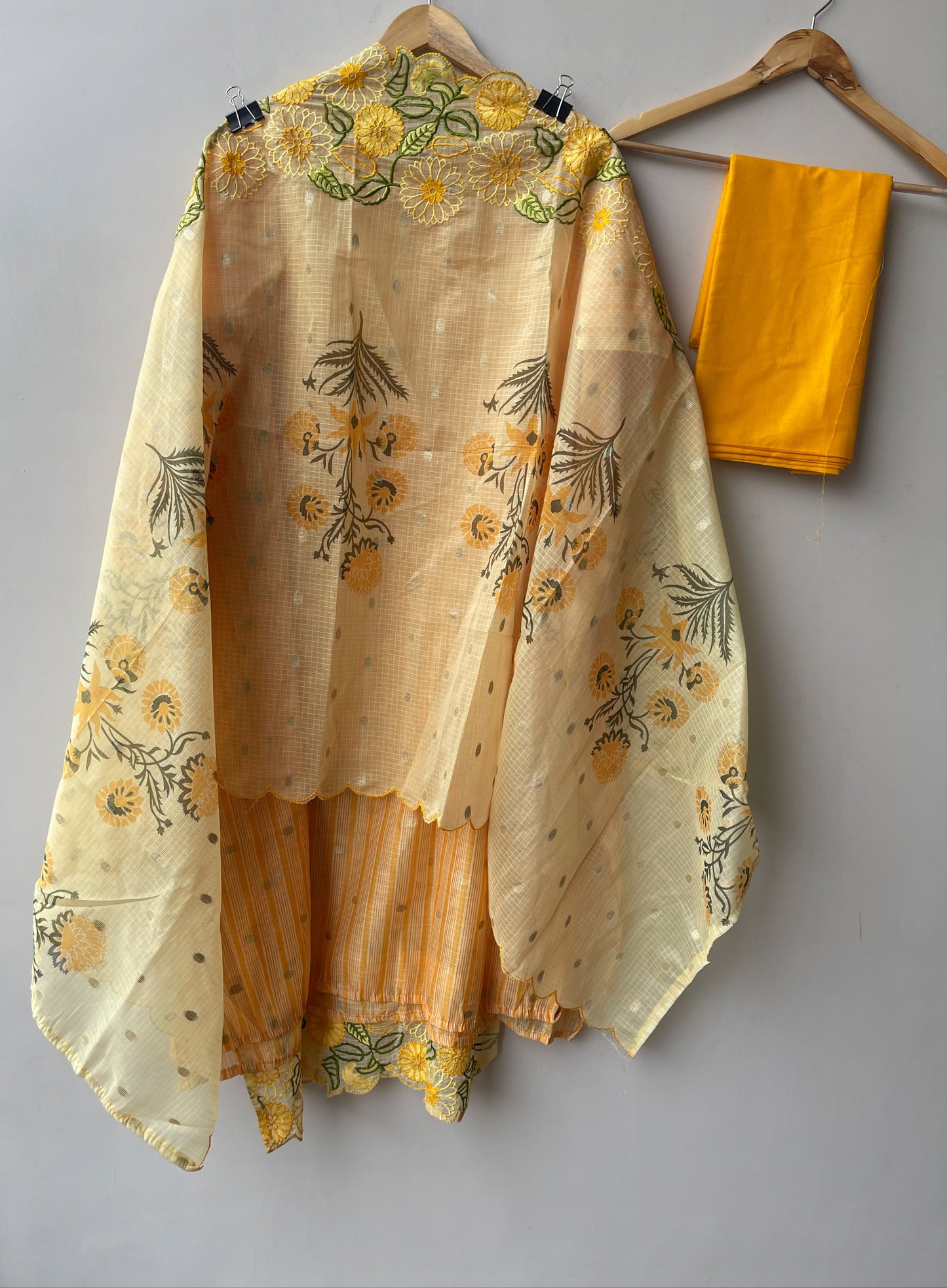 Self Banarasi weaving kota doriya unstitched ladies suit Rc18995