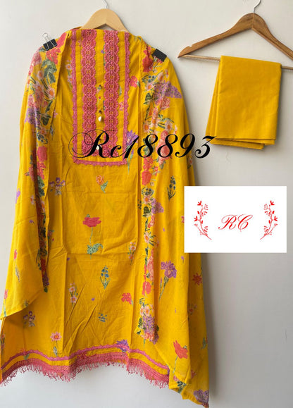 Cotton Printed Unstitched Ladies Suit RC-18893 – view 2