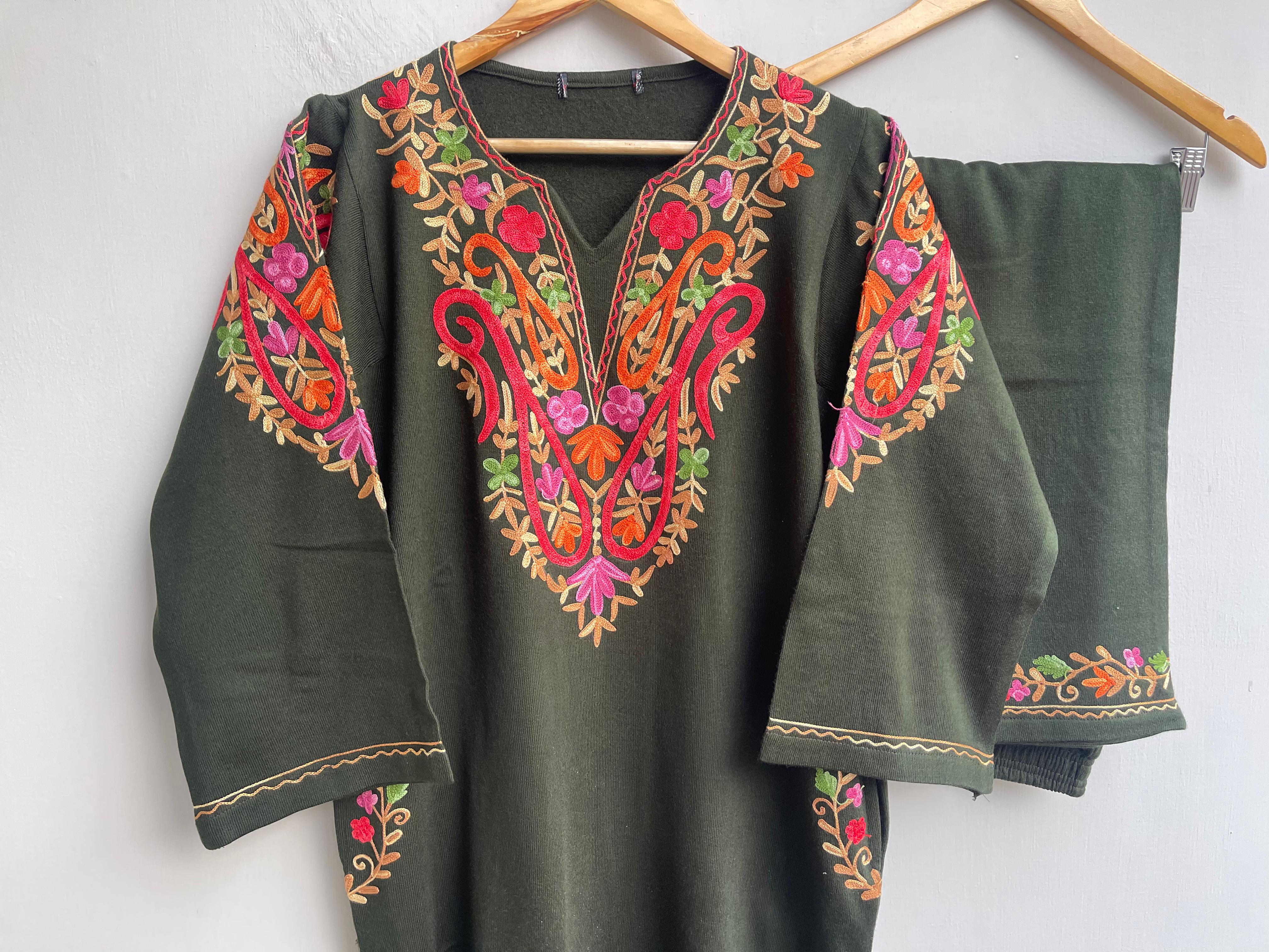 Kashmiri readymade ladies pheron coord set Rc18337 – RoyalchicbyPriti