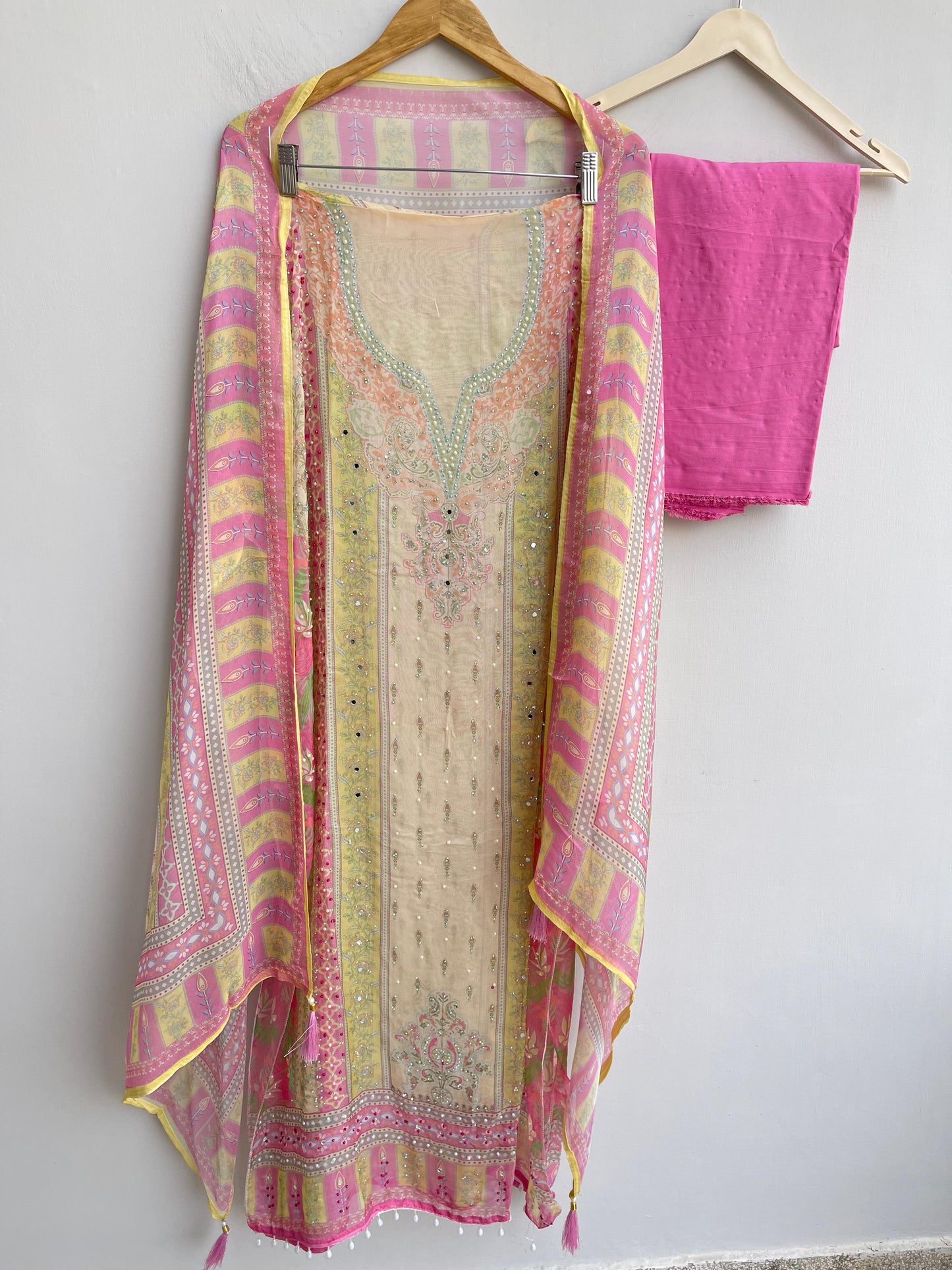 Organza Printed Unstitched Ladies Suit RC-18570 – view 6