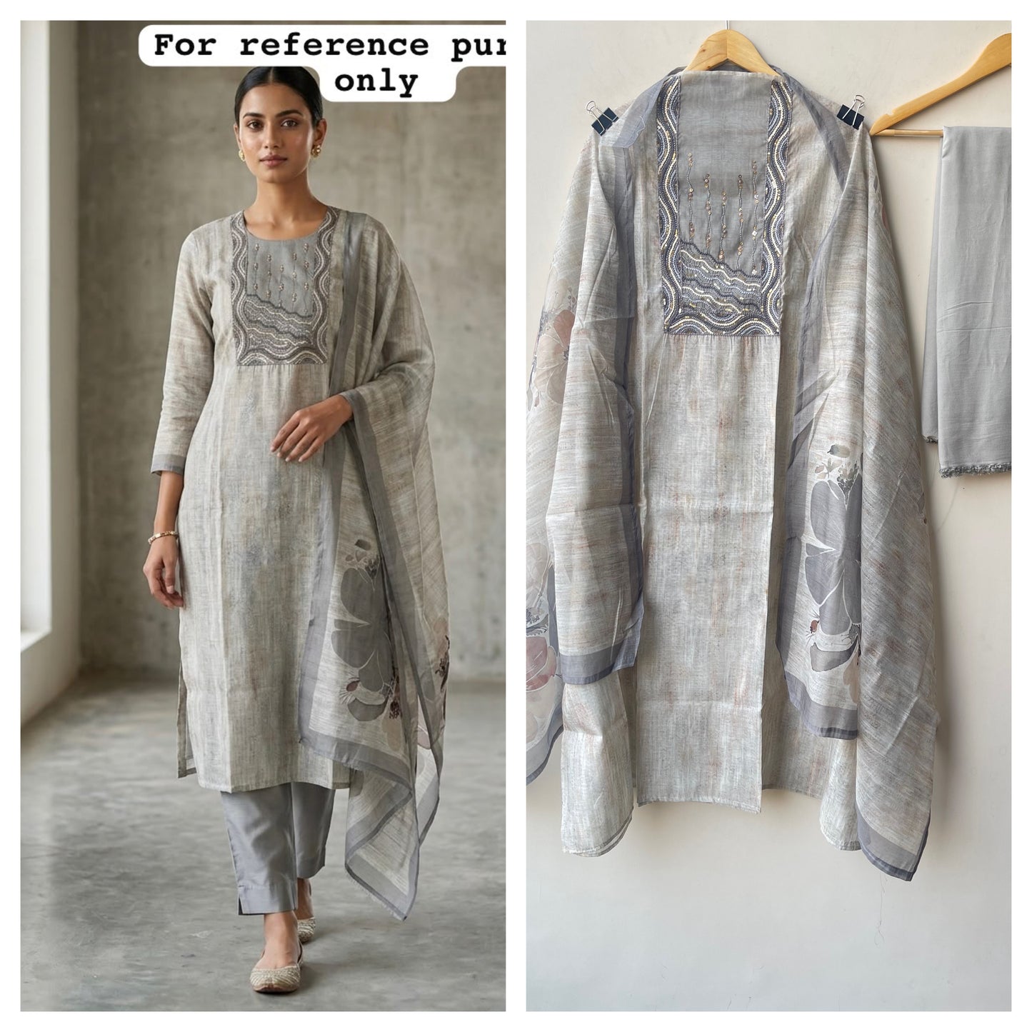 Pure self mul chanderi ladies unstitched suit Rc19169