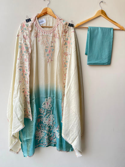 Shimmer silk shaded ladies unstitched suit Rc18991 (a)