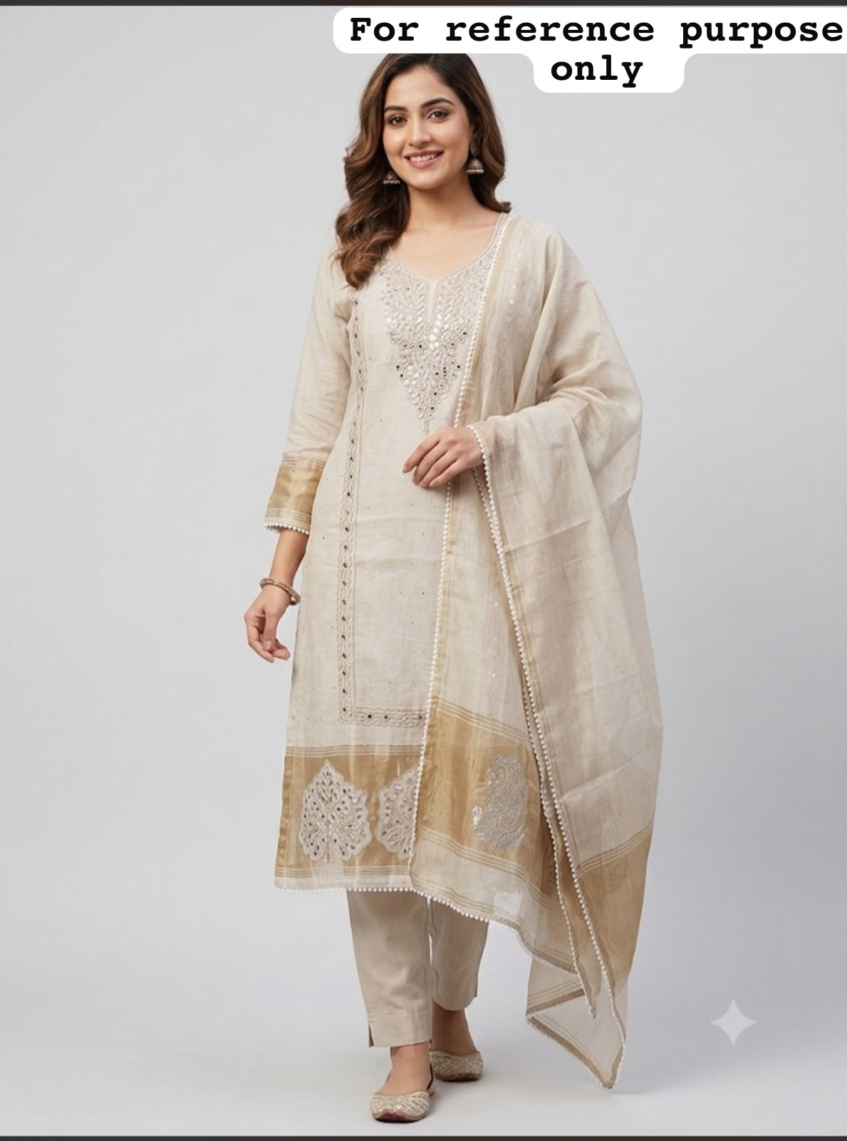 Banarasi mul chanderi ladies unstitched suit Rc19110