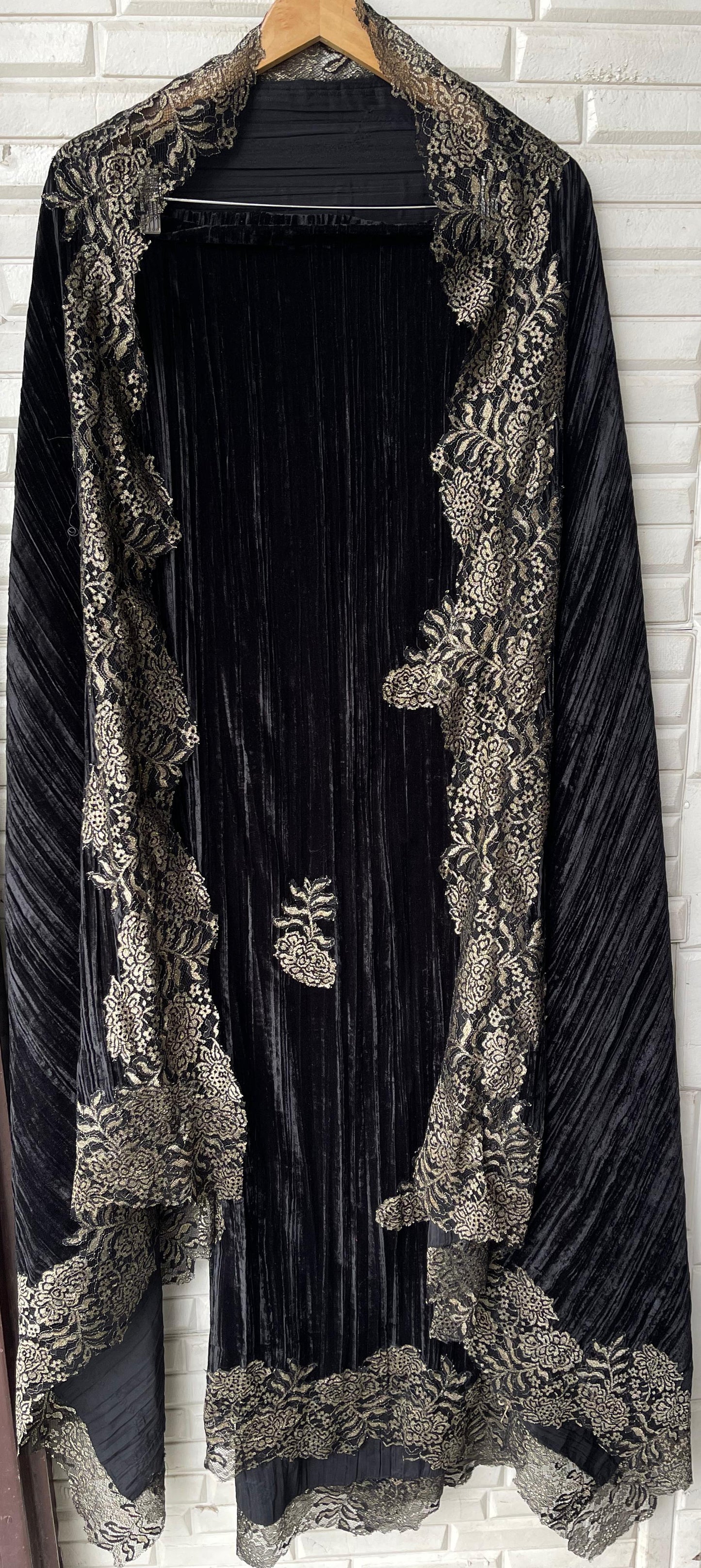 Micra crushed velvet unstitched ladies suit Rc18226