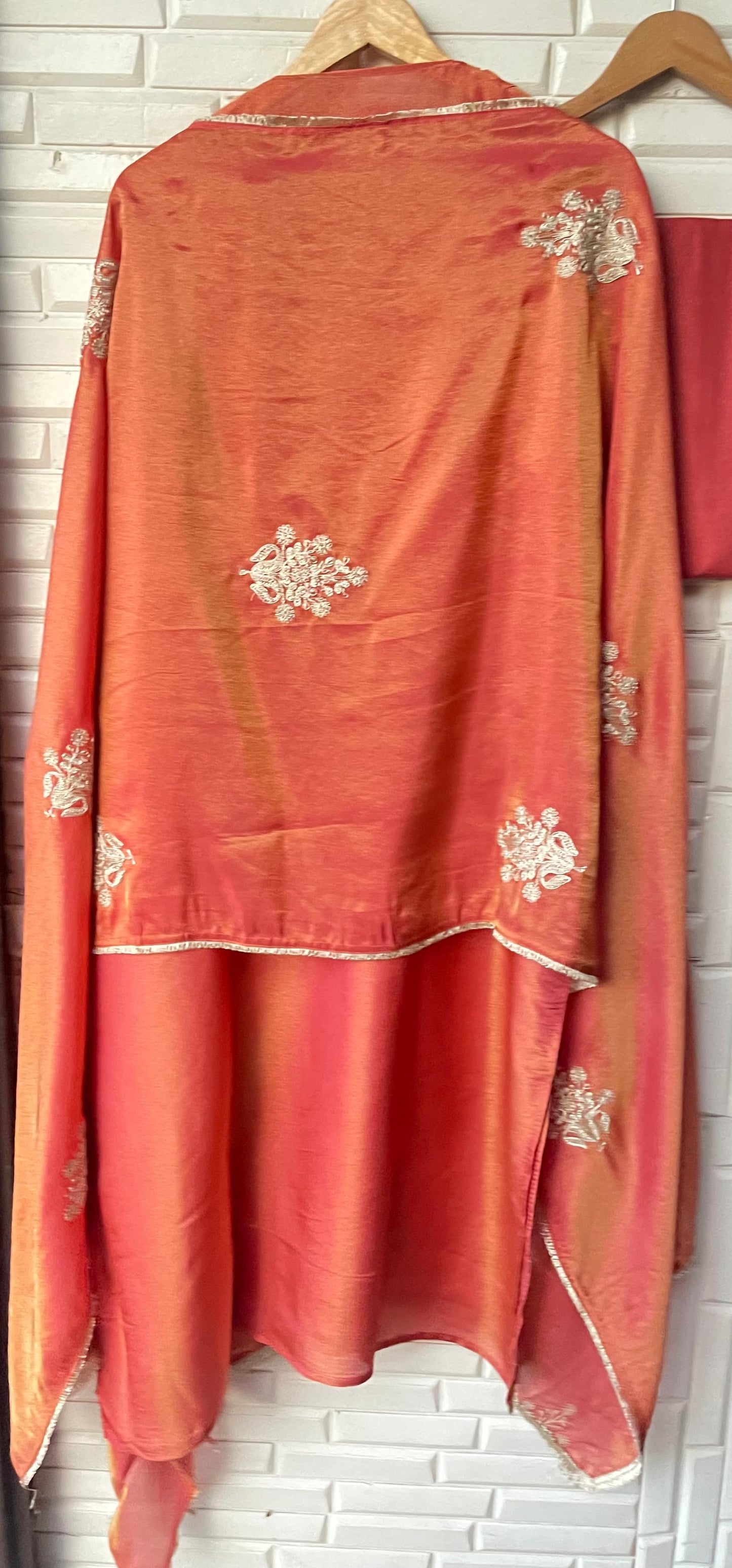 Shimmer silk semi stitched ladies suit Rc17533 (a)