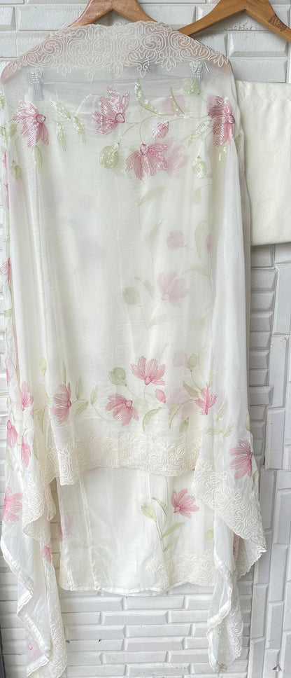 Organza unstitched ladies suit Rc17560