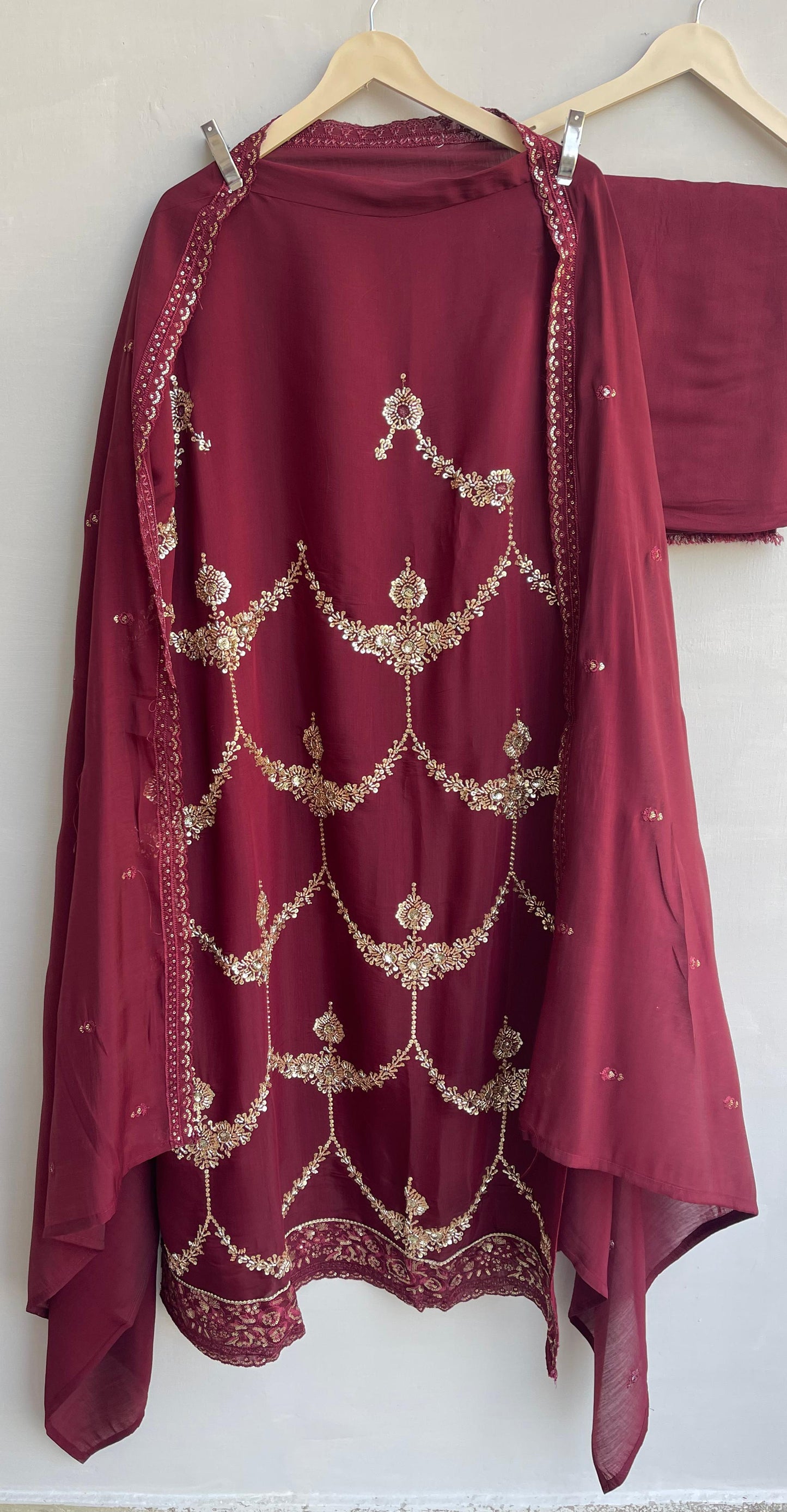 Soft organza unstitched ladies suit Rc17886 (a)