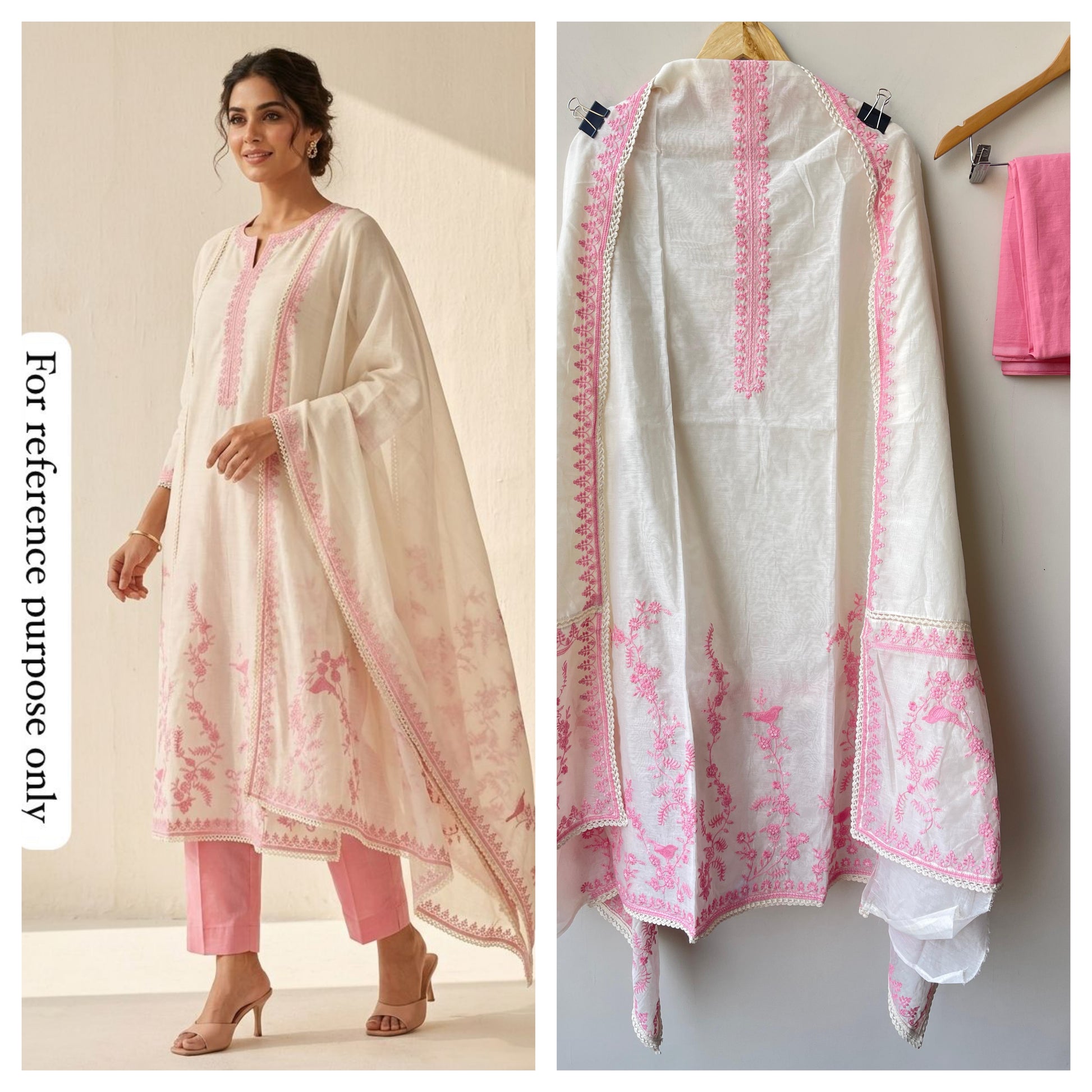Mul Chanderi Unstitched Ladies Suit RC-18891