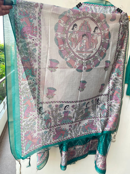 Mul chanderi maheshwari ladies unstitched suit Rc19276