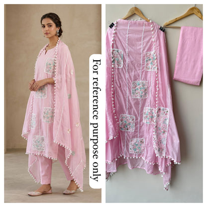 Mul chanderi unstitched ladies suit Rc18928 (a)