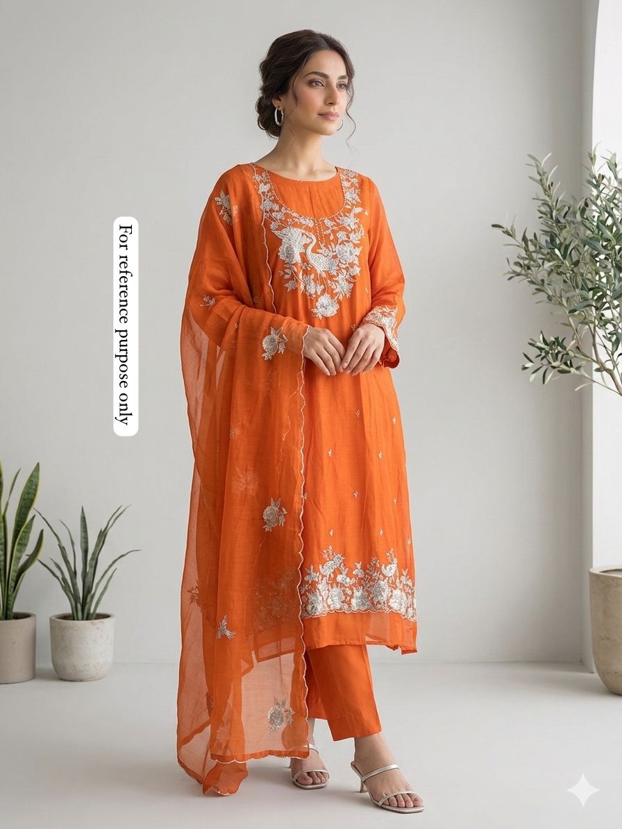 Mul Chanderi Unstitched Ladies Suit RC-18596 (d) – view 3