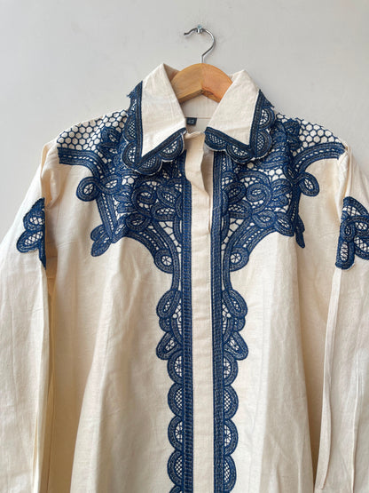 Linen stitched ladies coord set Rc19098