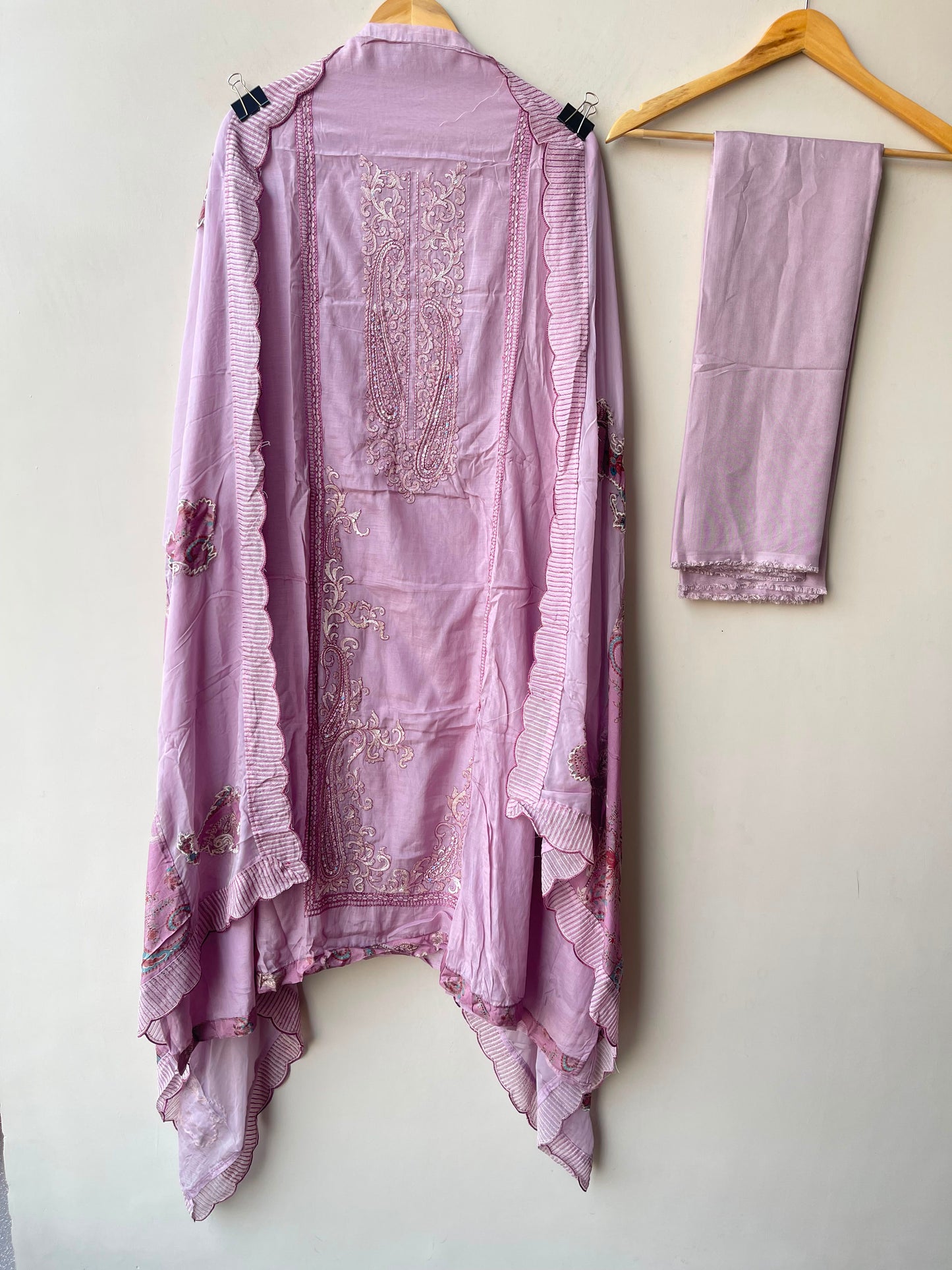 Mul chanderi unstitched ladies suit Rc19119