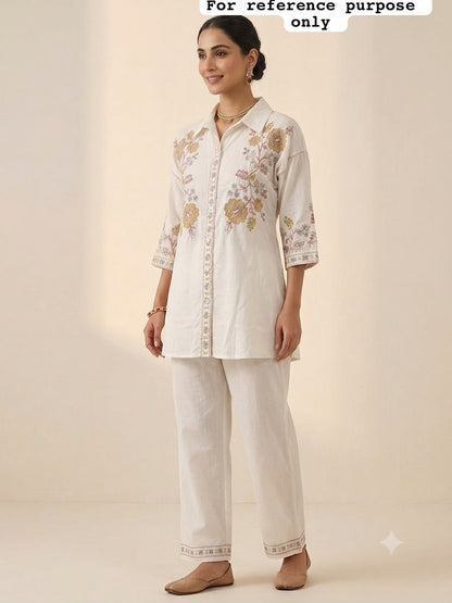 Soft cotton printed stitched ladies coord set Rc19197