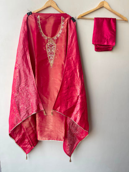 Shimmer organza unstitched ladies suit Rc19319 (a)
