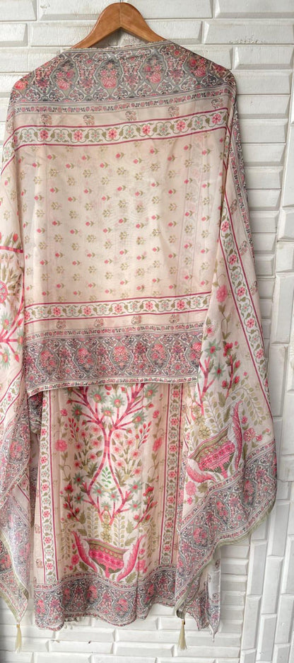 Organza Unstitched Ladies Suit Rc 17208