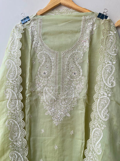 Organza unstitched ladies suit Rc19310 (a)