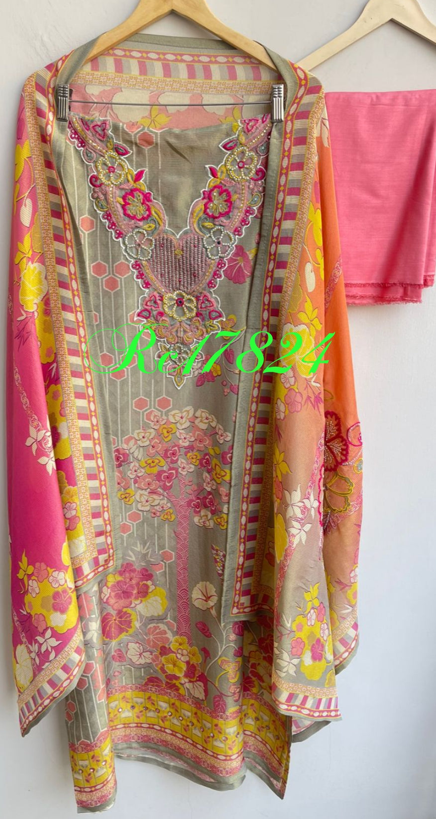 Shimmer Silk Flowy Unstitched Ladies Suit RC-17824 – view 8